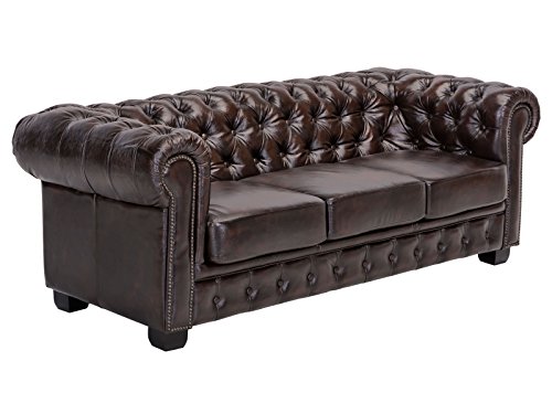 Woodkings® Chesterfield Sofa 3-Sitzer...